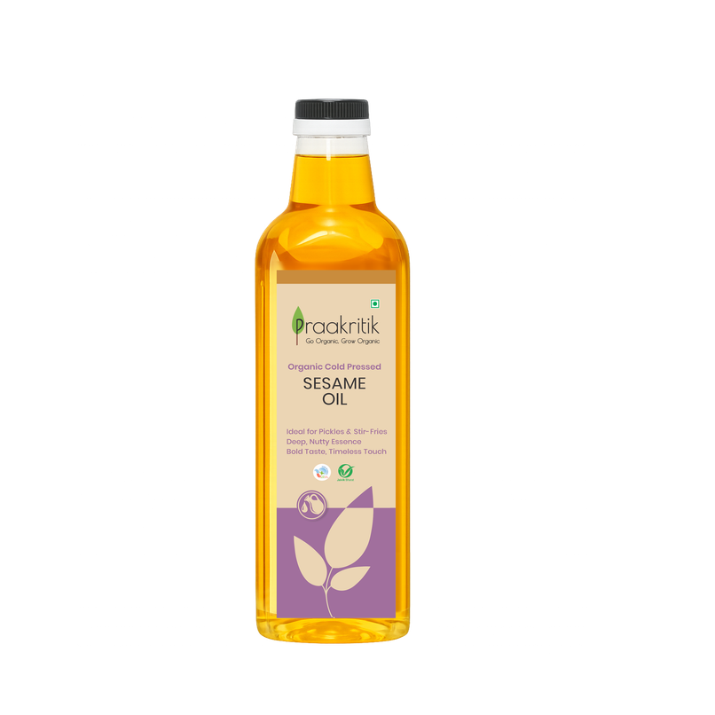 Praakritik Sesame (Til-Gingelly) Cold Pressed Oil | Organic Cooking Oil Praakritik Sesame (Til-Gingelly) Cold Pressed Oil | Organic Cooking Oil