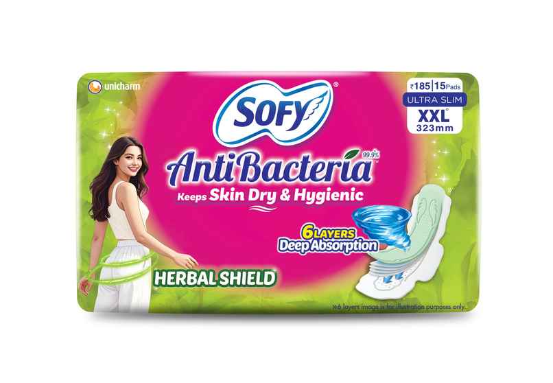 Sofy AntiBacteria XXL Sanitary Pads |6 Layer Deep Absorption Sofy AntiBacteria XXL Sanitary Pads |6 Layer Deep Absorption