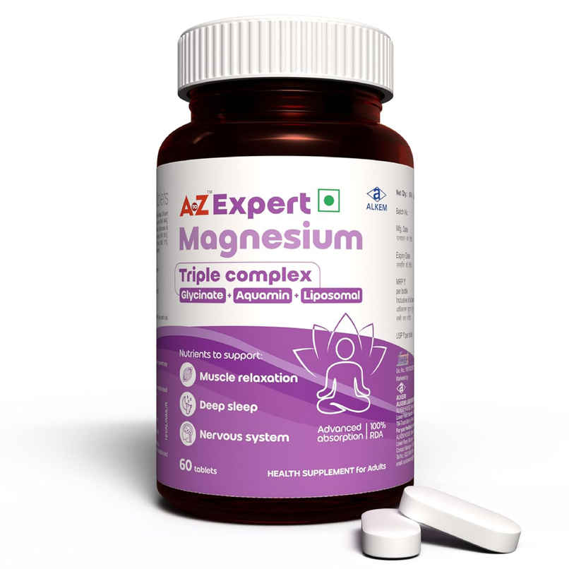 A to Z Magnesium Triple Complex 440mg | Glycinate, Oxide, Aquamin | Sleep, Stress, Muscle Support A to Z Magnesium Triple Complex 440mg | Glycinate, Oxide, Aquamin | Sleep, Stress, Muscle Support