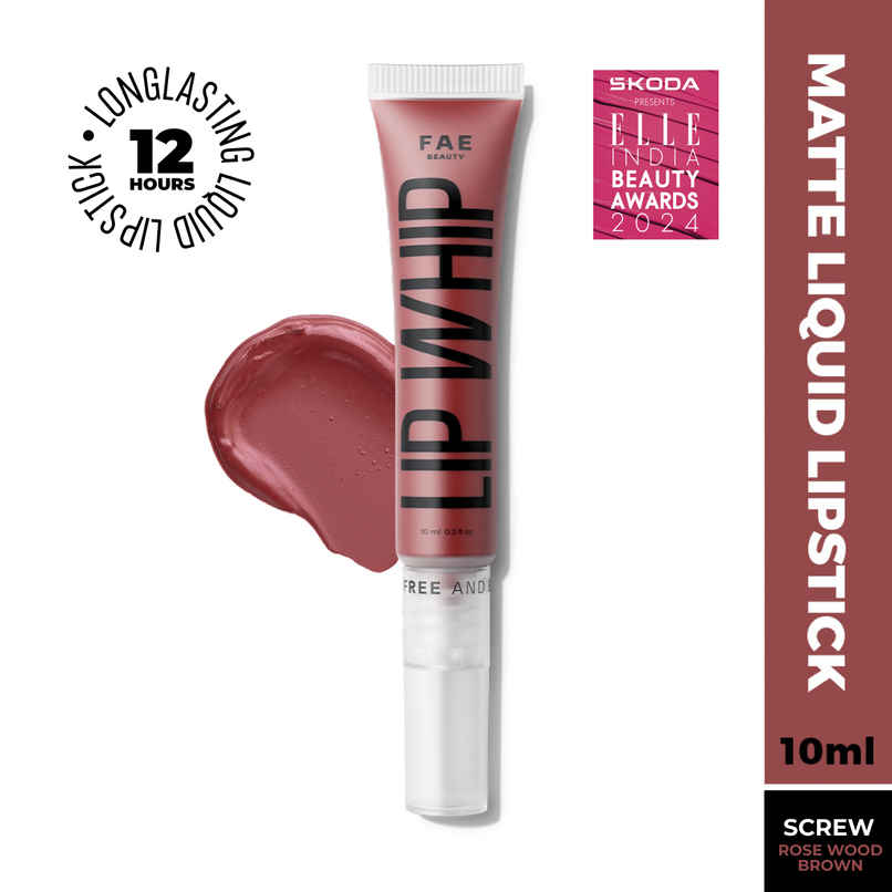 Fae Beauty Lip Whip 12H Matte Liquid Lipstick Enriched With Vitamin E And Cherry Coffee | Screw