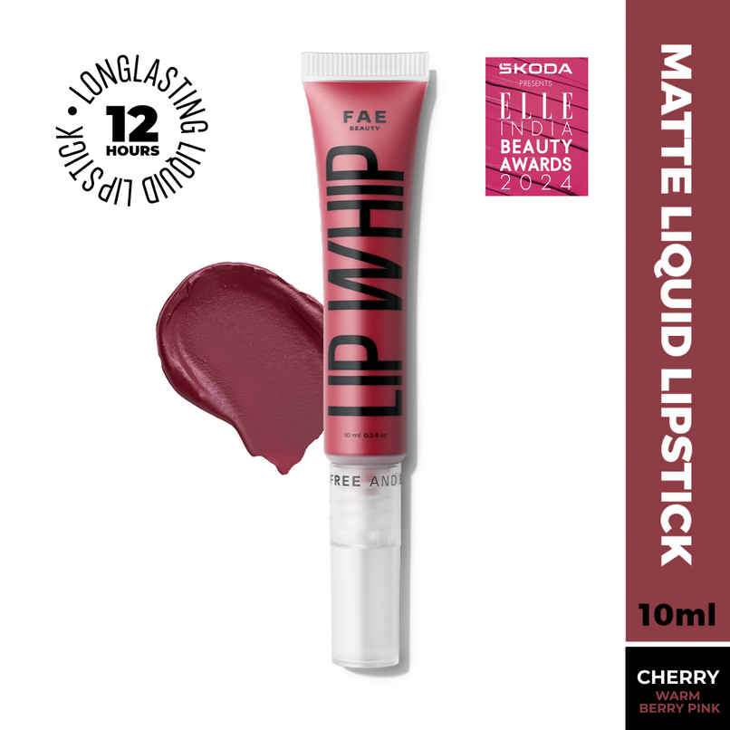 Fae Beauty Lip Whip 12H Matte Liquid Lipstick | Cherry