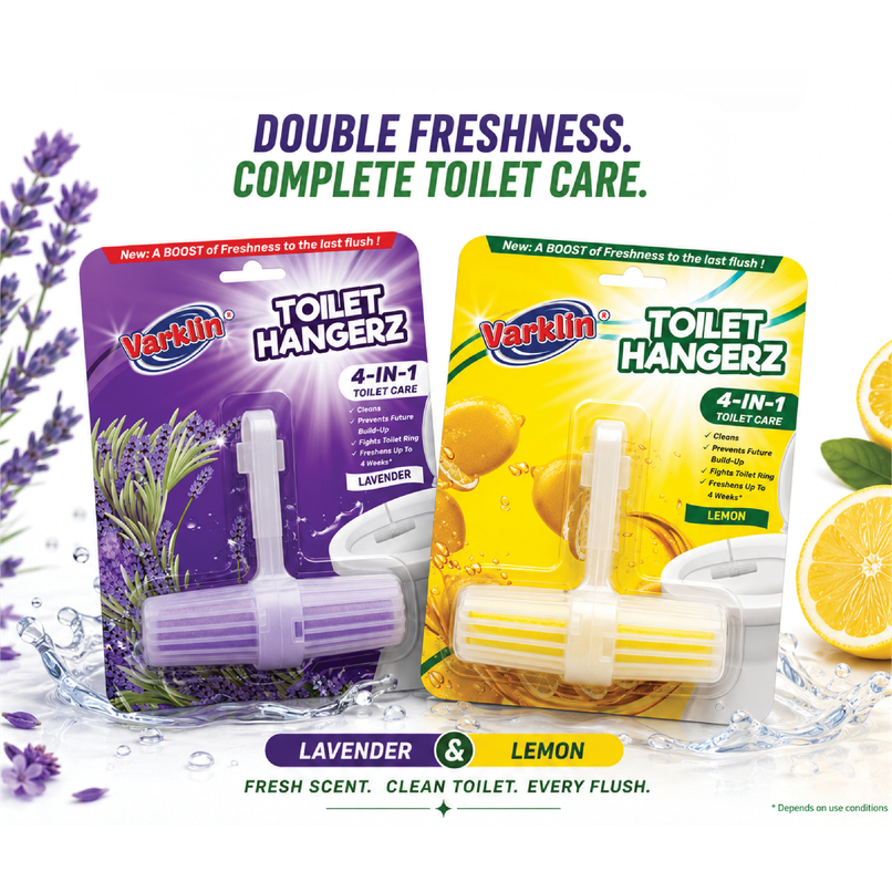 Varklin Toilet Hangerz Lemon And Lavender | Pack Of 2 Varklin Toilet Hangerz Lemon And Lavender | Pack Of 2
