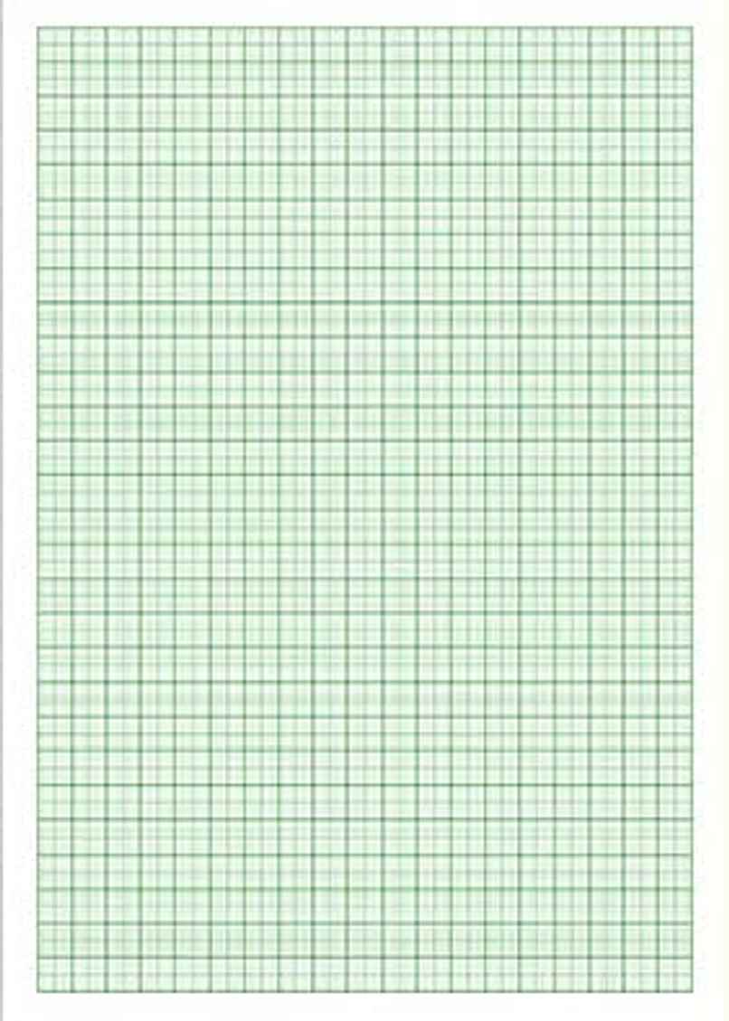 Paperbees A4 size Graph Paper Green Ruled Loose Sheet
