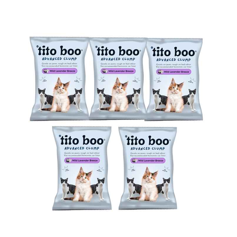 Tito Boo Mild Scented Bentonite Cat Litter | Pack Of 5