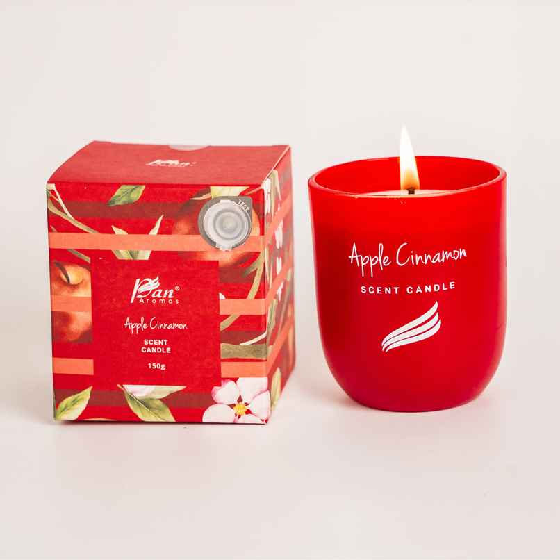 Crystal Collection Scented Candle | Apple Cinnamon | Pan Aromas
