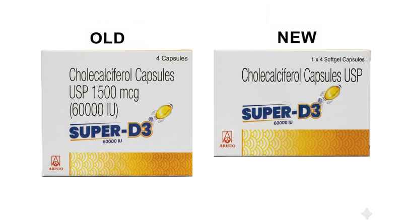 Super-D3 60000IU Vitamin D3 Capsule