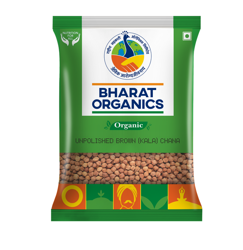 Bharat Organics Unpolished Brown Chana Bharat Organics Unpolished Brown Chana