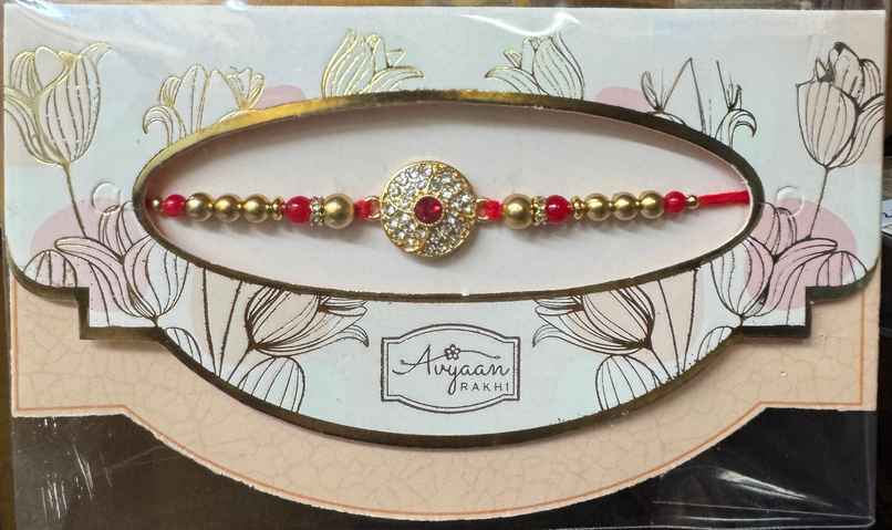 Rakhi for Brother | Studded | Stone | Pack of 1 | Shree Rakhi Rakhi for Brother | Studded | Stone | Pack of 1 | Shree Rakhi