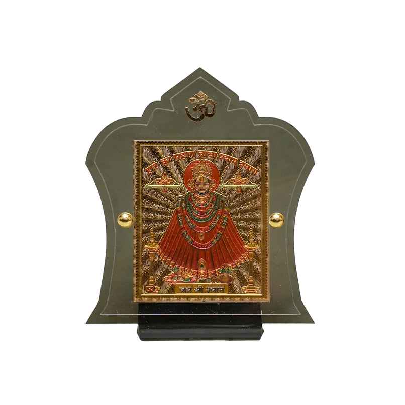 Divine Vibes Khatushyam Ji Design Photo Frame for Car Dashboard - Big