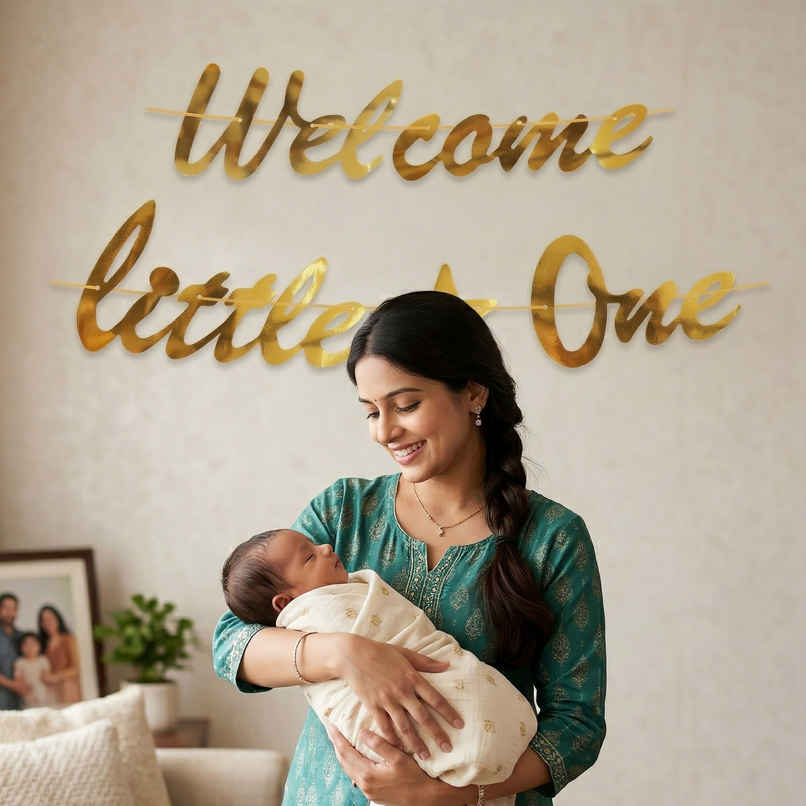 Golden Welcome Little One Banner | Propcon Golden Welcome Little One Banner | Propcon