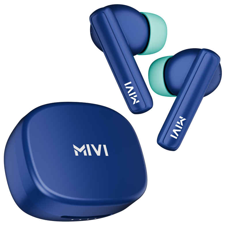Mivi DuoPods Sync TWS, 60H Playtime, 13mm Drivers, AI ENC Calls, IPX4, BT 5.3
