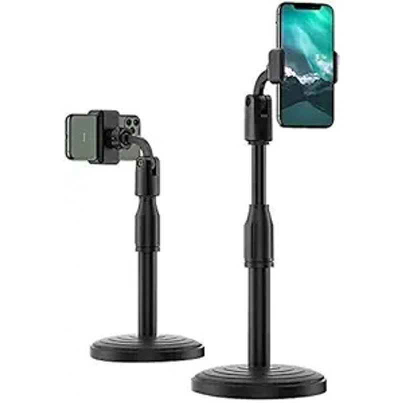 Sounce 360 Adjustable Mobile Phone Holder, Microphone Stand, Universal Phone Holder, Black