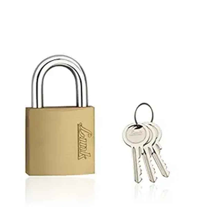 Link Solid brass body with double locking mechanism PT-30 mm New Lock | Hardened Shackle |Padlock