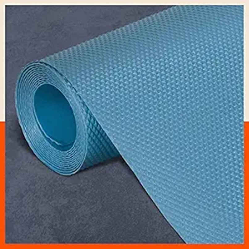 Bathla Shelf Liner | 45cm x 1.5 m | Multipurpose, Reusable, Washable, Temperature Resistant | Blue