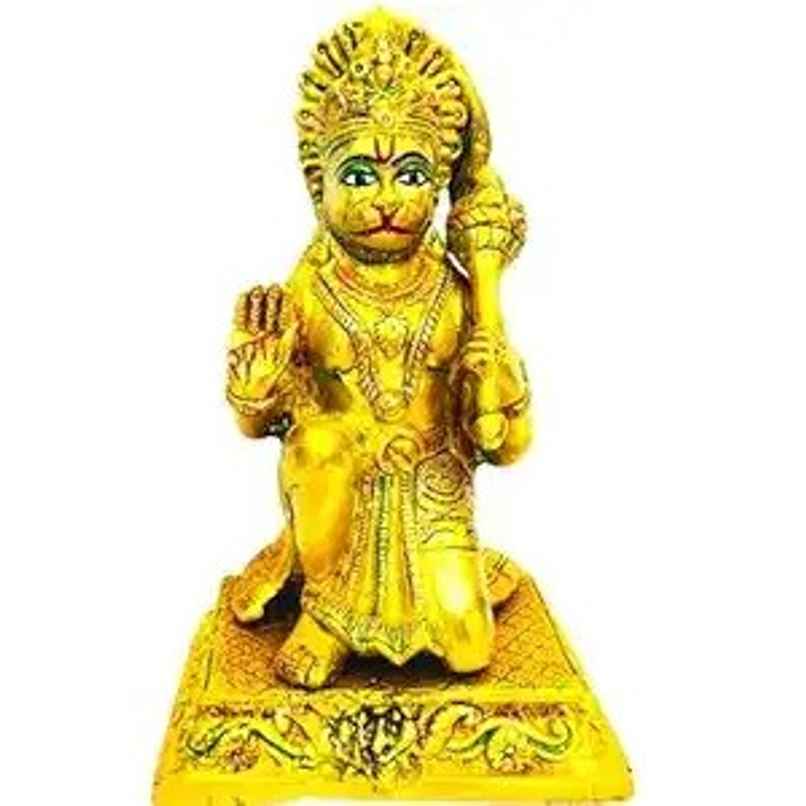 Hanuman Ji Brass Idol On Round Chowki | Devnidhi