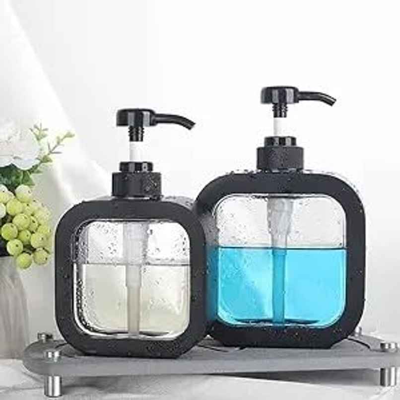 YELLOCUT Liquid Soap Dispenser Set | Black