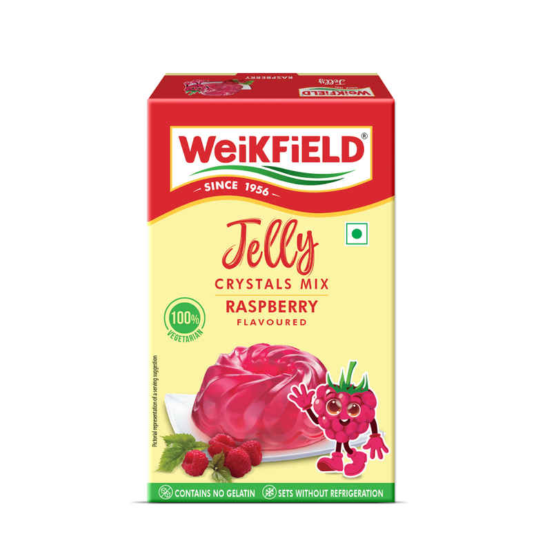 Weikfield Jelly Crystals Raspberry Flavour Carton