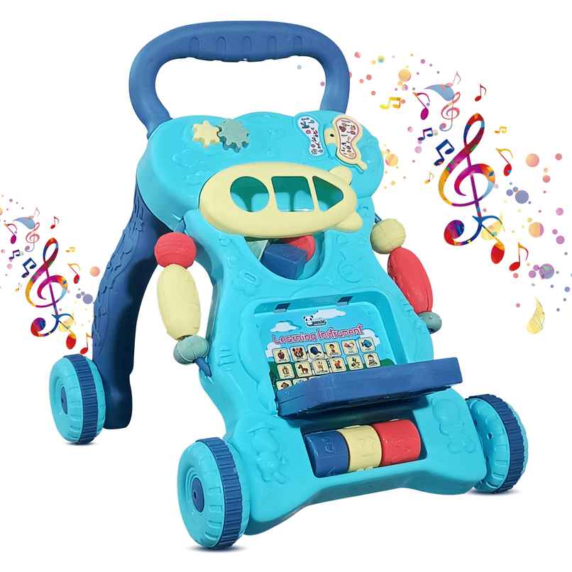 Kidsmate Baby Activity Walker | Push Walker for Babies 6-18 Months | Blue