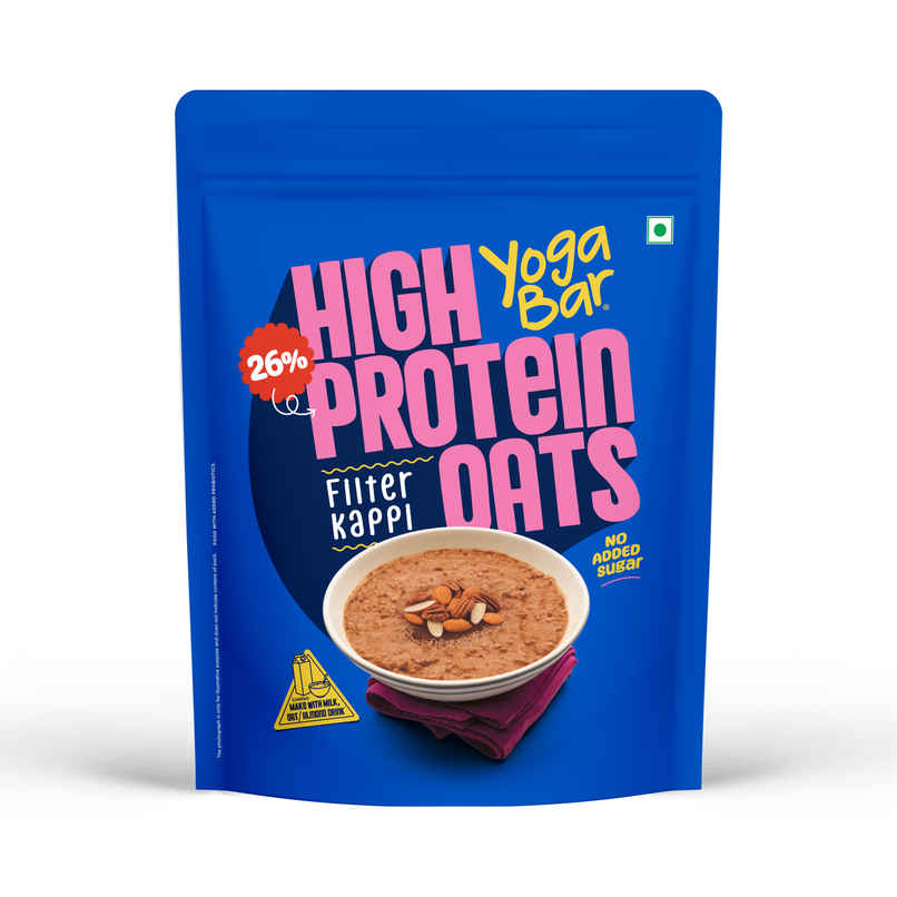 Yogabar 26g High Protein Oats | Filter Kappi | No refined Sugar Yogabar 26g High Protein Oats | Filter Kappi | No refined Sugar