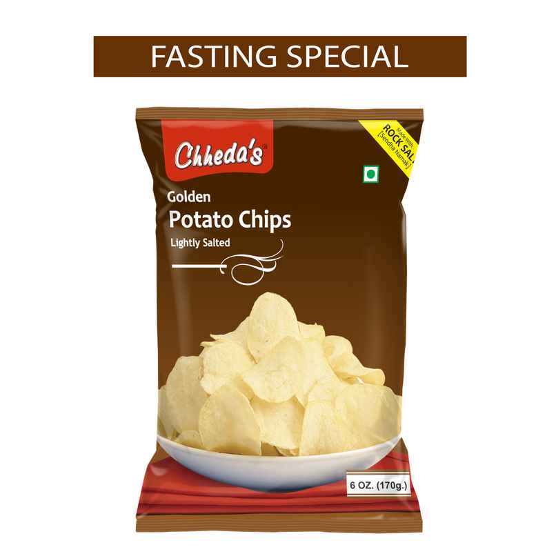 Chheda's Golden Plain Salted Chips | Crispy & Salty