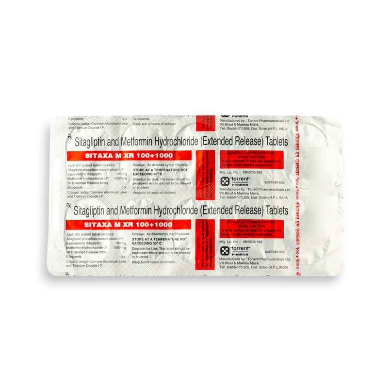 Sitaxa M XR 100+1000 Tablet
