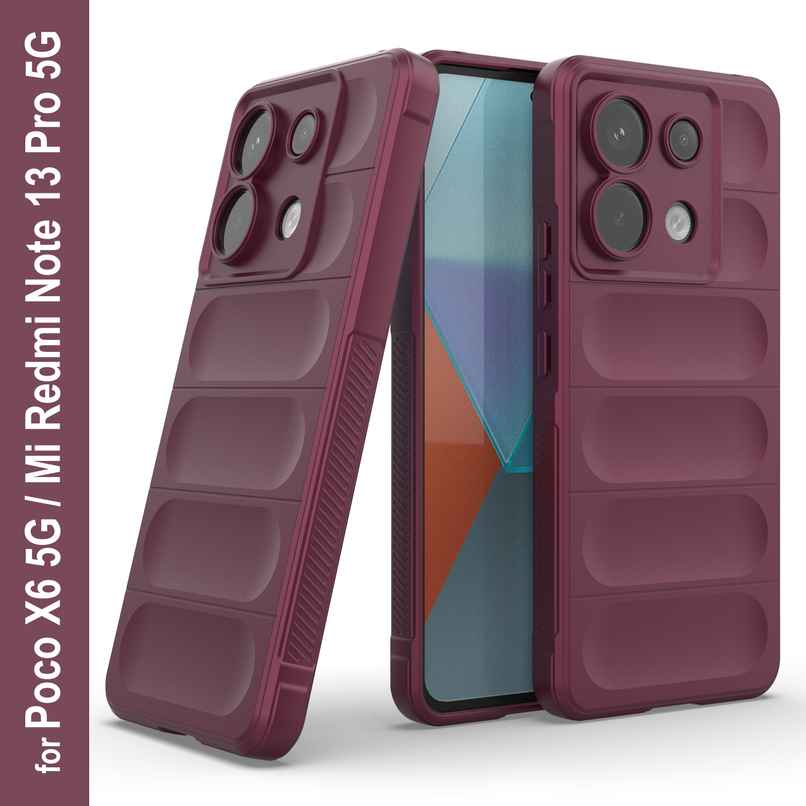 Zapcase Back Cover for Poco X6 5G | Magic-Plum