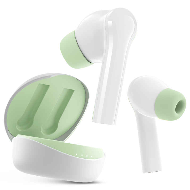Mivi DuoPods D4 TWS | Rich Bass | 50H Playtime | AI ENC | 13 mm | 5.3 BT | White | True Wireless