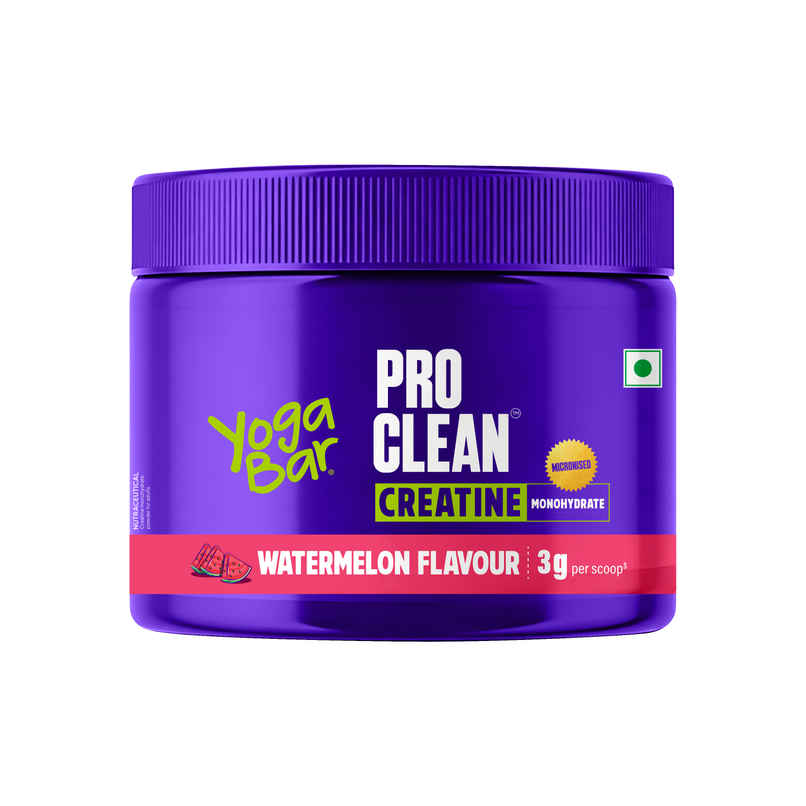 Yoga Bar Creatine Monohydrate-Micronized & Power-Packed  Strength & Performance, Watermelon Flavor