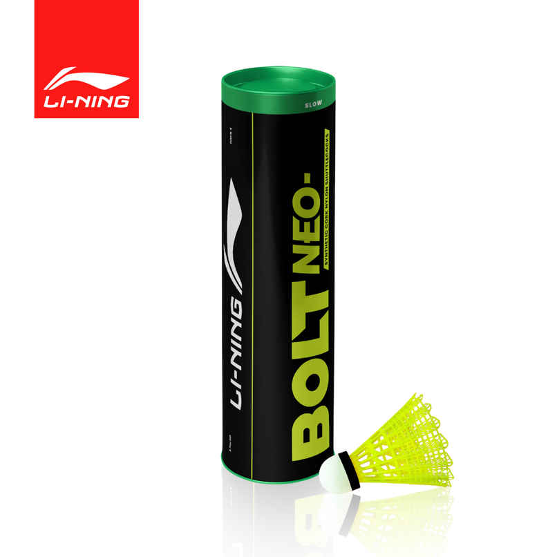 Li-Ning Bolt Neo Nylon Badminton Shuttlecock | Yellow | Slow Li-Ning Bolt Neo Nylon Badminton Shuttlecock | Yellow | Slow