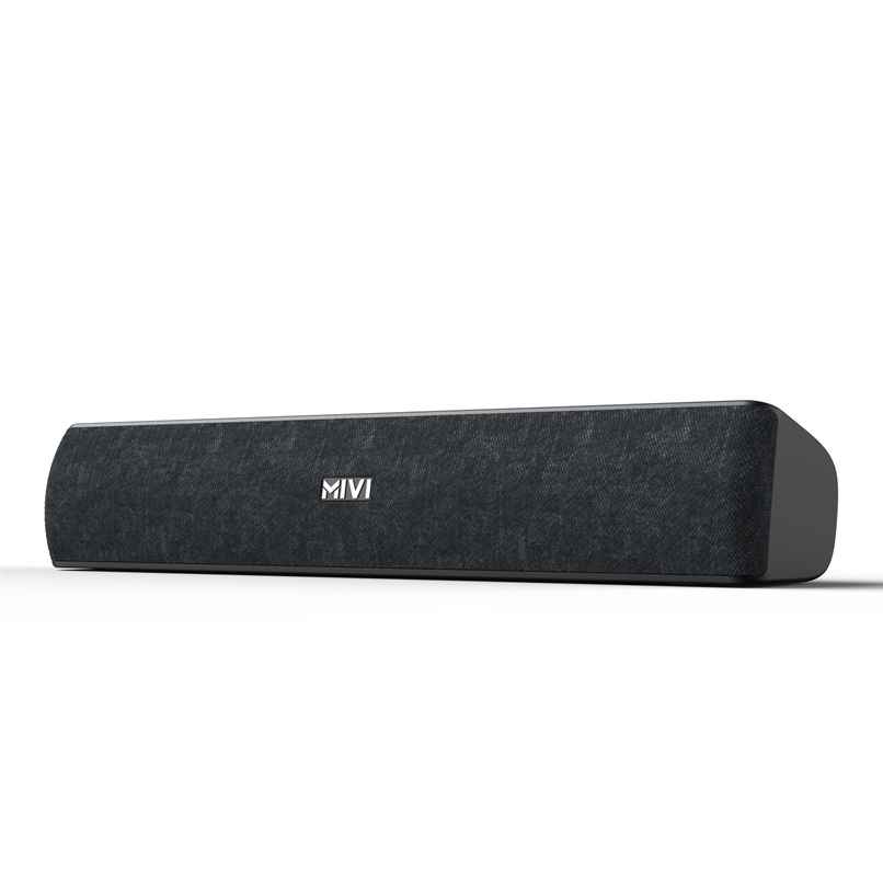 Mivi Fort S16 | 2 Full Range Drivers | 16W Bluetooth Soundbar | Black | 2.1 Channel