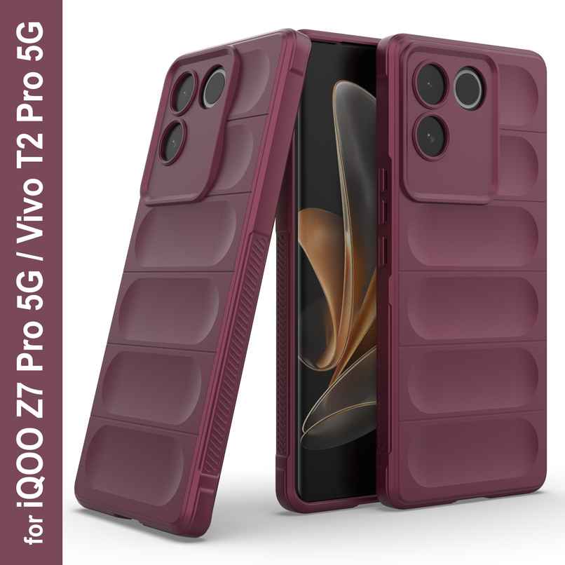 Zapcase Back Cover for iQOO Z7 Pro 5G | Magic-Plum