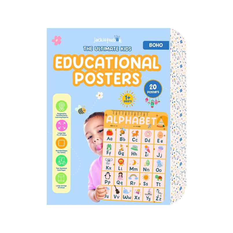 Jackinthebox Pre K Poster - Boho - Great For Gifting