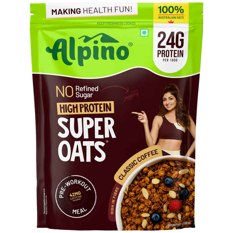 Alpino 24g High Protein Super Oats Classic Coffee with Rosemary Extract | No Refined Sugar & Salt Alpino 24g High Protein Super Oats Classic Coffee with Rosemary Extract | No Refined Sugar & Salt