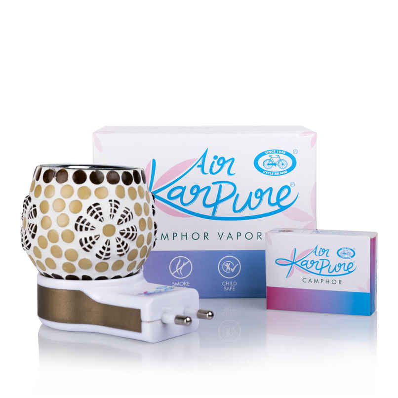 Camphor Electric Diffuser with 10 Camphor Tablets by Air Karpure | From House of Cycle