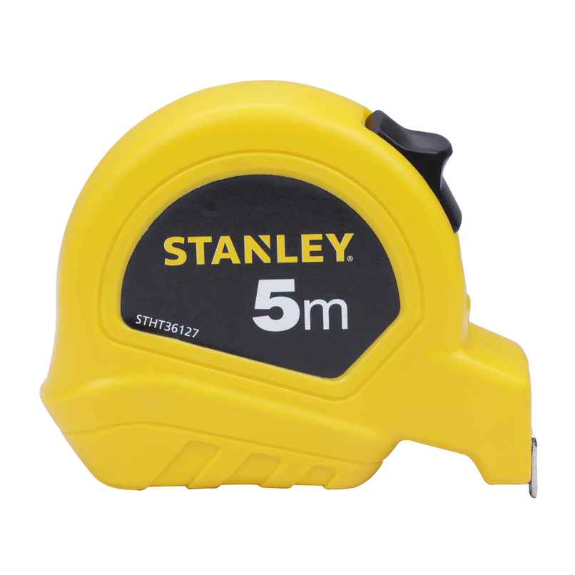 STANLEY STHT36127-812 5m Plastic Short Measuring Tape for Home, DIY, Professional & Industrial Use STANLEY STHT36127-812 5m Plastic Short Measuring Tape for Home, DIY, Professional & Industrial Use