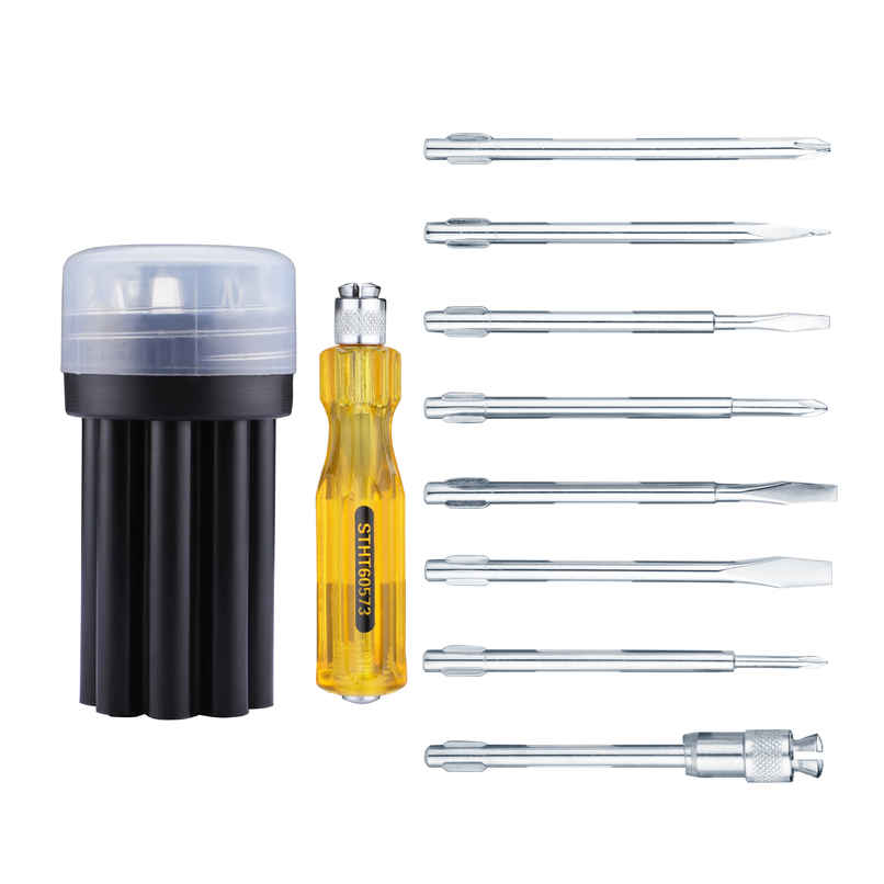 STANLEY STHT60573-8B 8 Pcs Screwdriver Set - Yellow & Black, Comes With a Case