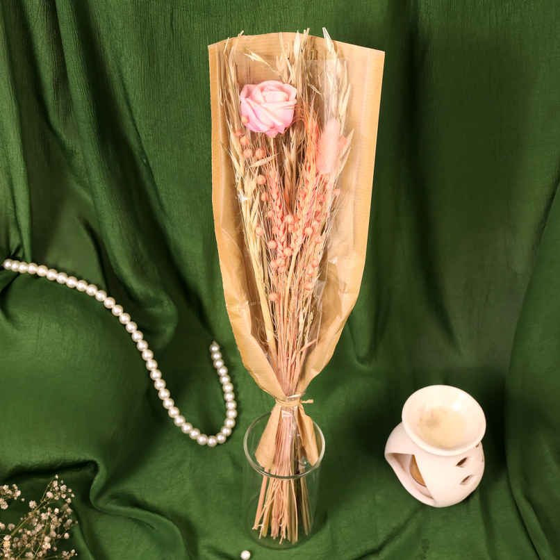 Pastel Promise Natural Dried Artificial Flower Bouquet | Eternal Blooms