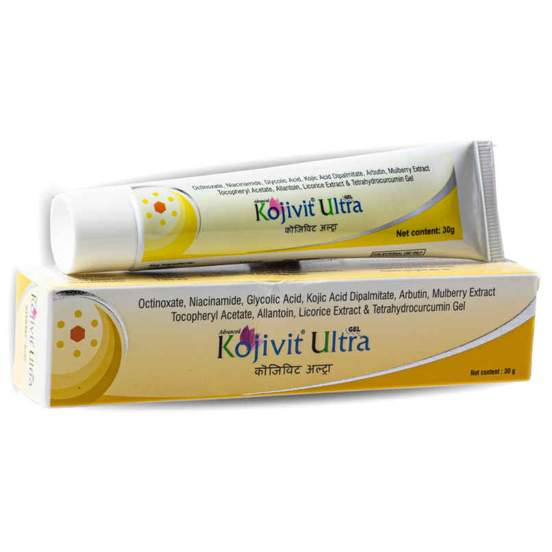 Kojivit Ultra Gel with Kojic Acid Dipalmitate, Niacinamide, Glycolic Acid For Dark Spots & Hyperpigmentation Kojivit Ultra Gel with Kojic Acid Dipalmitate, Niacinamide, Glycolic Acid For Dark Spots & Hyperpigmentation