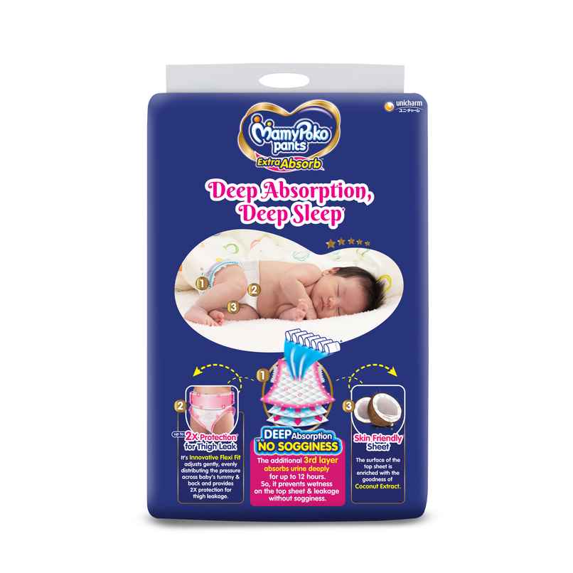 Mamypoko Extra Absorb Pant Style Diaper | NB | 99 pcs