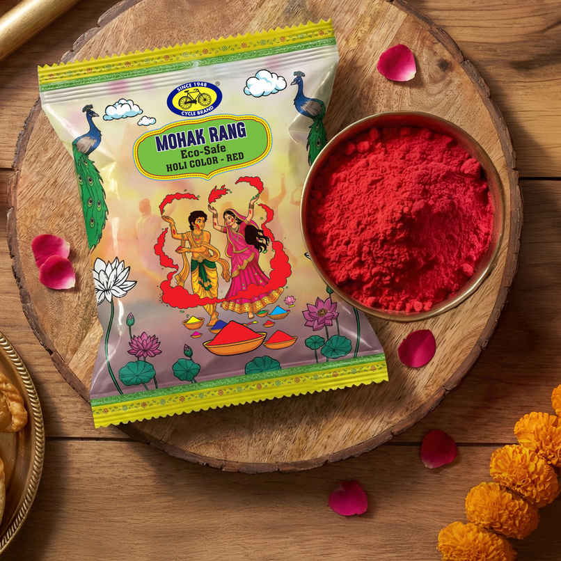 Mohak Rang Eco-Safe Holi Colour | Red | Cycle