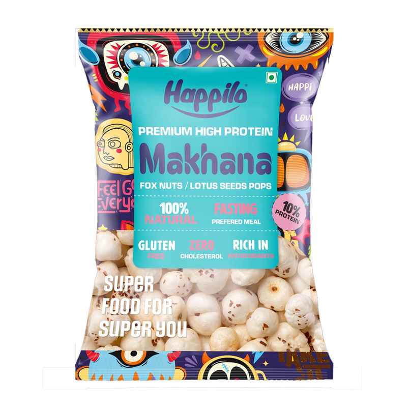 Happilo Premium Natural Makhana | Foxnut | Ideal for Fasting | Healthy Snacks | Vrat