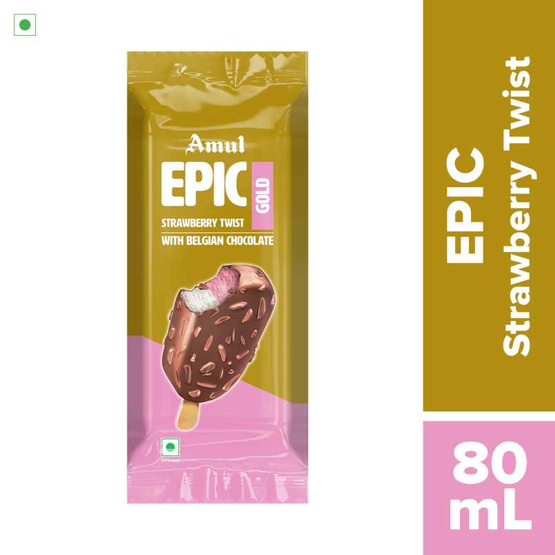 Amul Epic Strawberry Twist Gold Ice Cream Stick Amul Epic Strawberry Twist Gold Ice Cream Stick