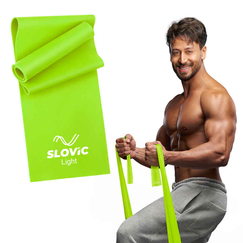 Slovic Resistance Band for Exercise, Stretching & Rehabilitation - Light Green