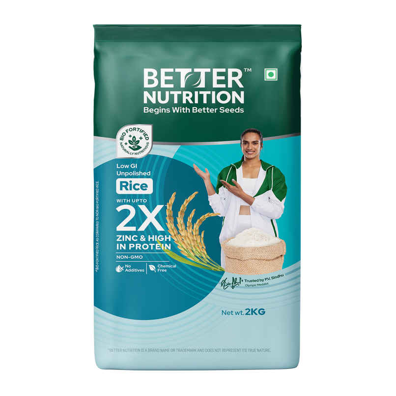 Better Nutrition Rice | Biofortified, Low GI - 2X Nutrition
