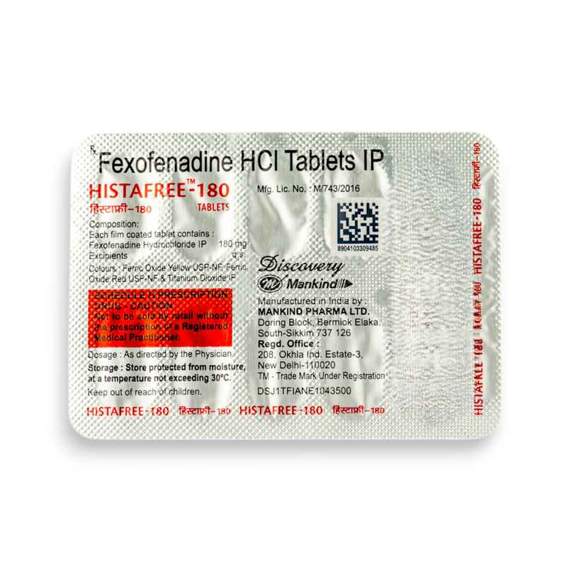 Histafree-180 Tablet