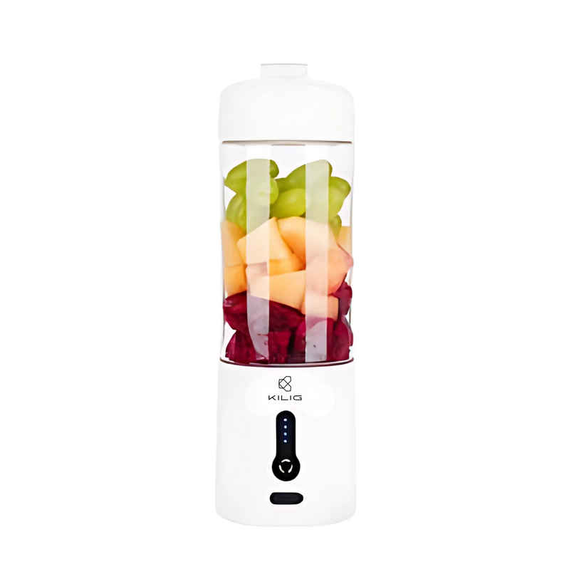 Kilig Vortex Portable Blender | 530 ml | 4000 mAh | 6Sided Blade | 22k RPM | White Kilig Vortex Portable Blender | 530 ml | 4000 mAh | 6Sided Blade | 22k RPM | White