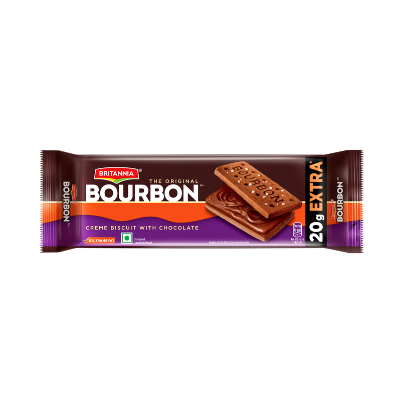 Britannia The Original Bourbon | Creme Biscuit with Chocolate | Chocolatey Indulgence in every layer Britannia The Original Bourbon | Creme Biscuit with Chocolate | Chocolatey Indulgence in every layer