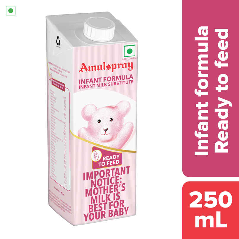 Amul Spray Ready To Feed Infant Formula.Liquid Baby Food In Hygienic & Convenient Pack Amul Spray Ready To Feed Infant Formula.Liquid Baby Food In Hygienic & Convenient Pack