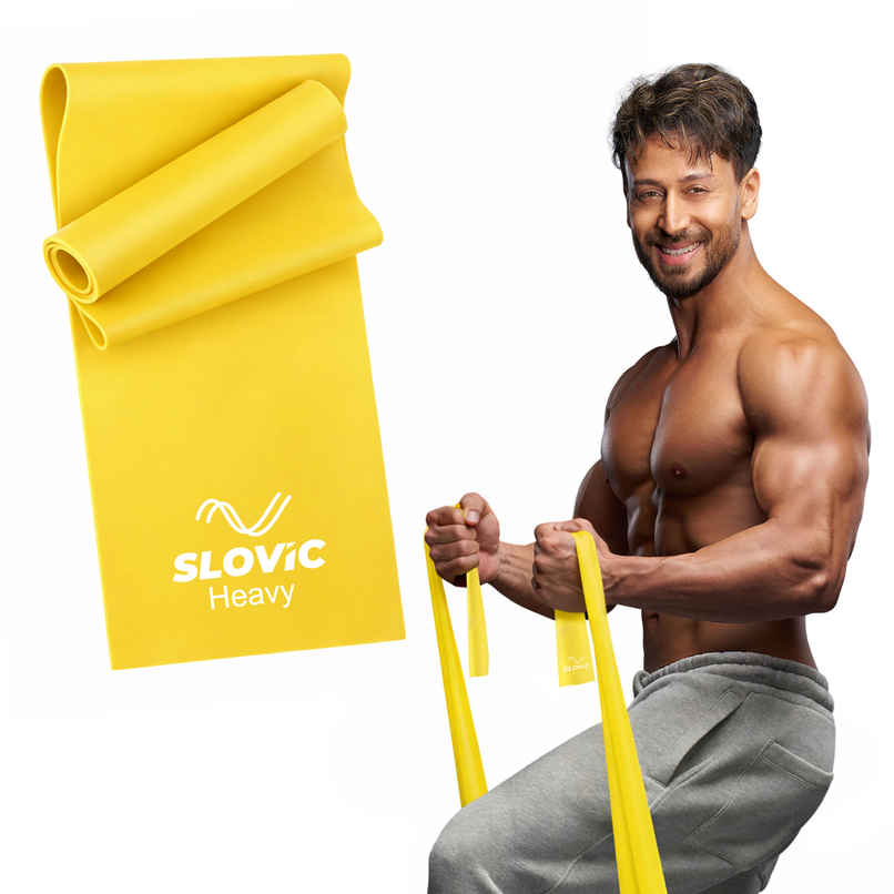 Slovic Thera Band for Physiotherapy, Stretching & Recovery Exercise | Light Yellow