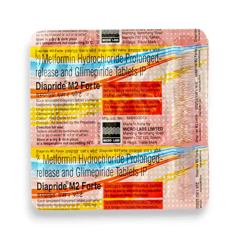 Diapride M2 Forte Tablet PR Diapride M2 Forte Tablet PR